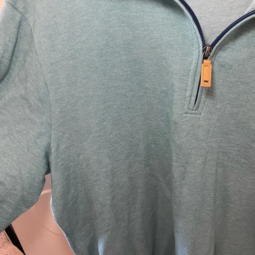 ✨Crown & Ivy Men's Teal Pullover Half Zip Size M #C1